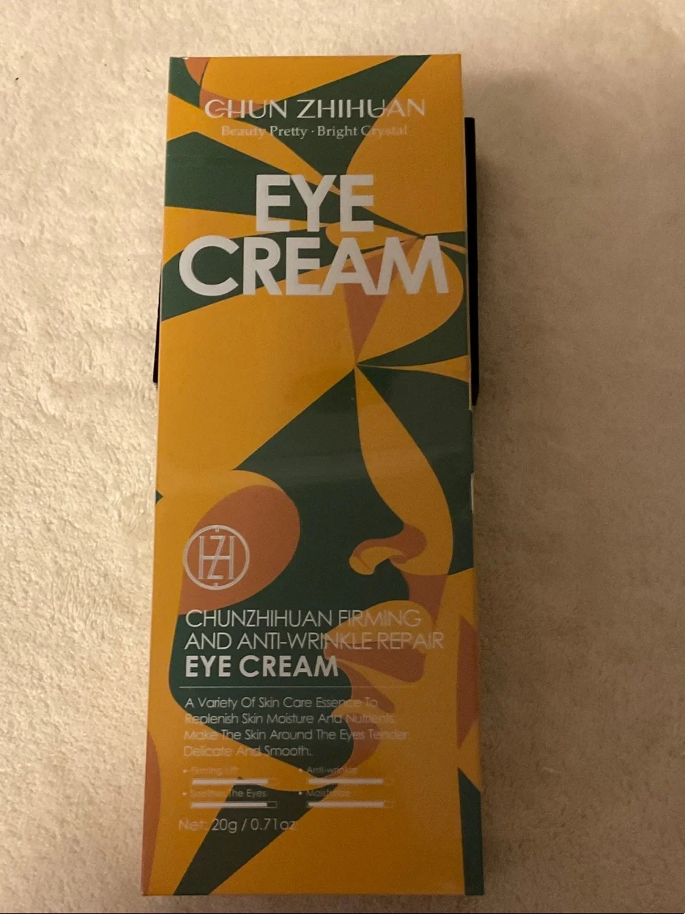 CHUNZHIHUAN Eye Cream – Firming Anti-Wrinkle Eye Treatment (Yellow & Green)